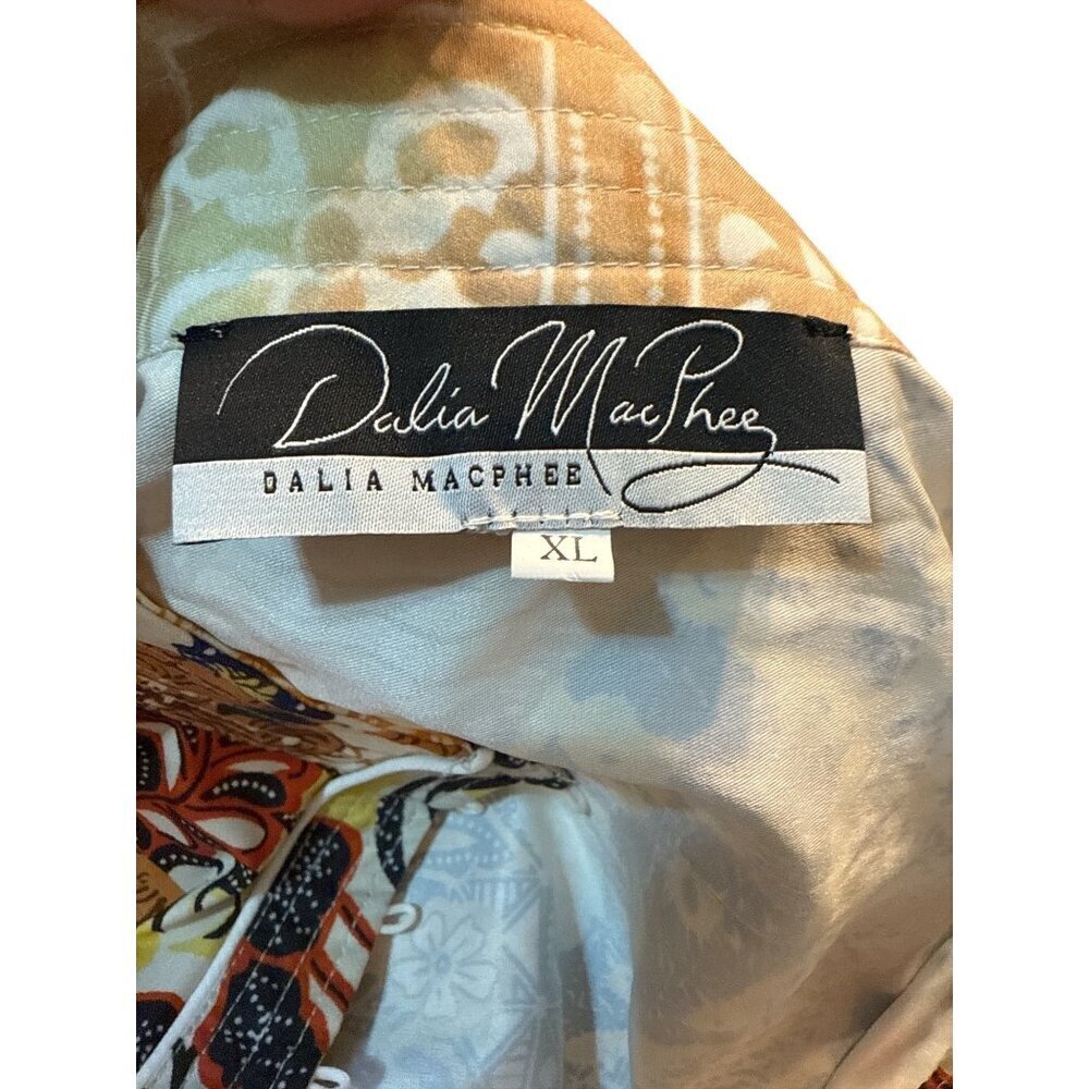 Dalia Macphee Multicolor Patchwork Button Down Sh… - image 6